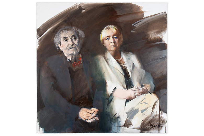 The poet and his muse.